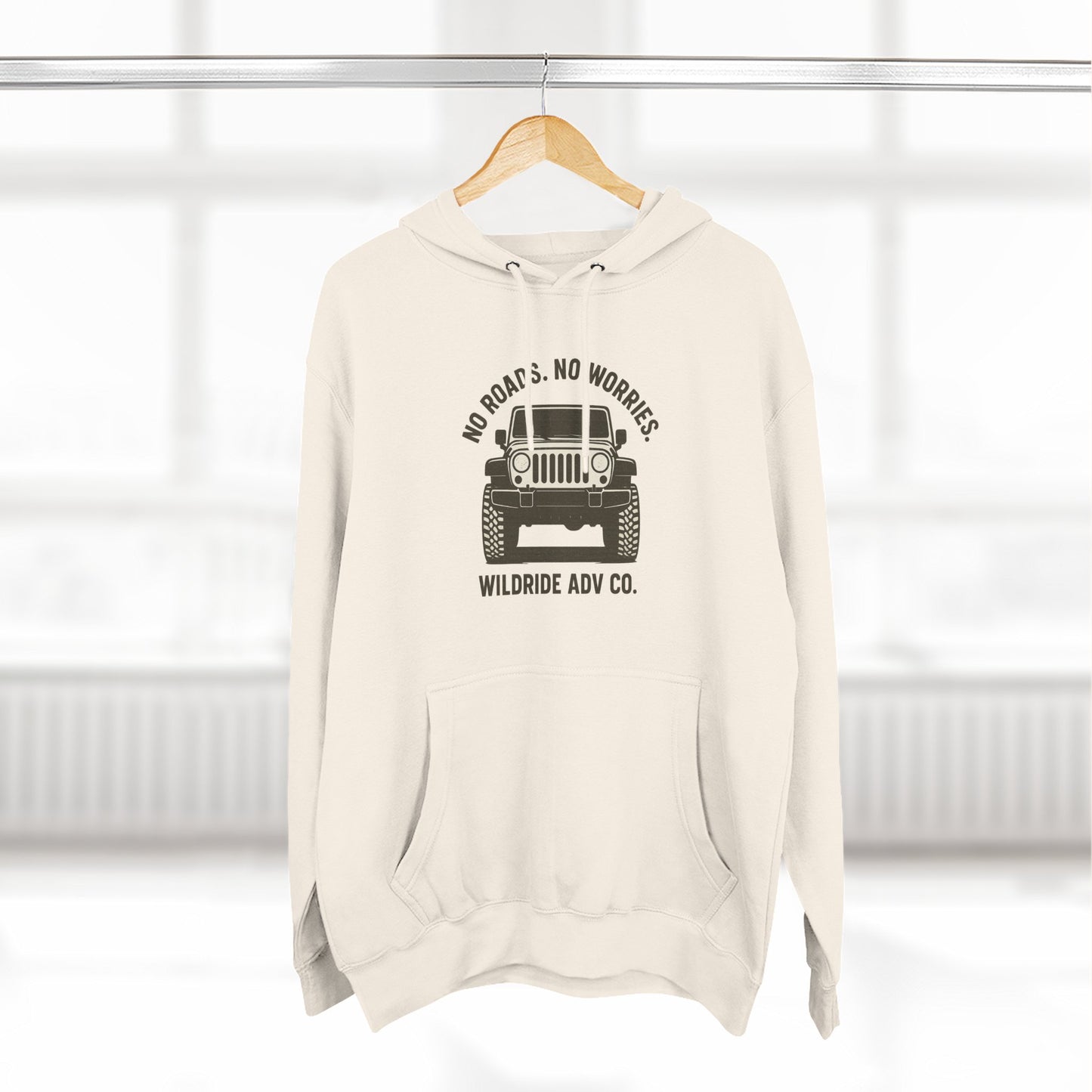 Adventure Fleece Hoodie - No Roads, No Worries