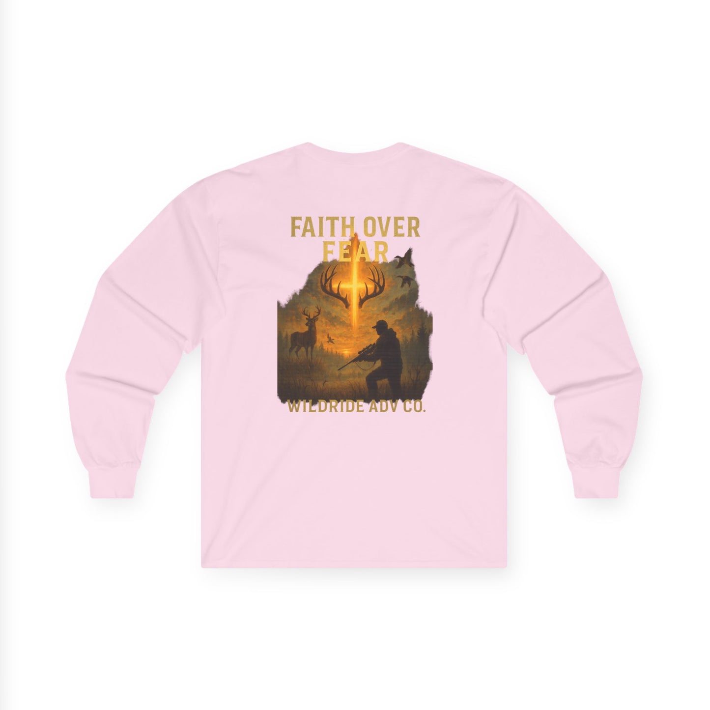 Faith Over Fear - Hunting Graphic Long Sleeve Tee