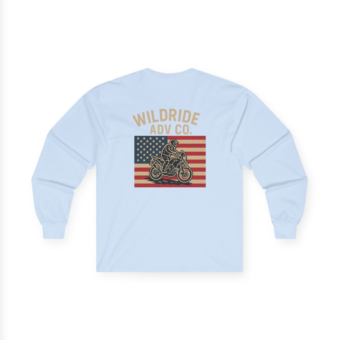 Wildride Adventure Co Patriotic Long Sleeve Tee