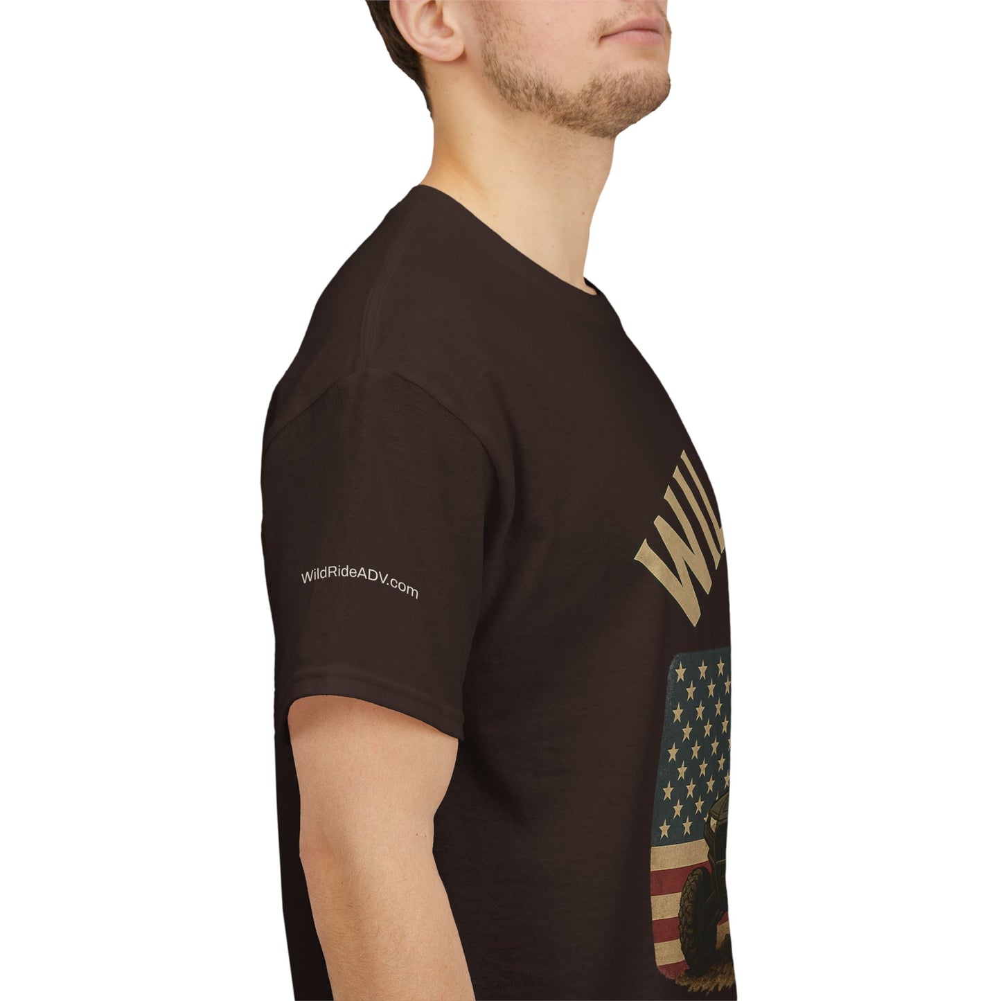 WildRide's Signature Off-Road Design, Patriotic Graphic Tee
