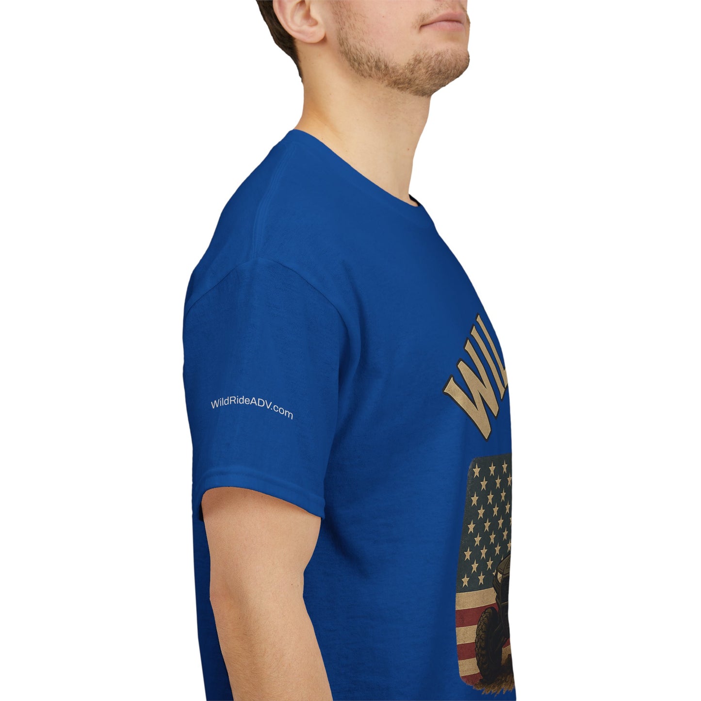 WildRide's Signature Off-Road Design, Patriotic Graphic Tee