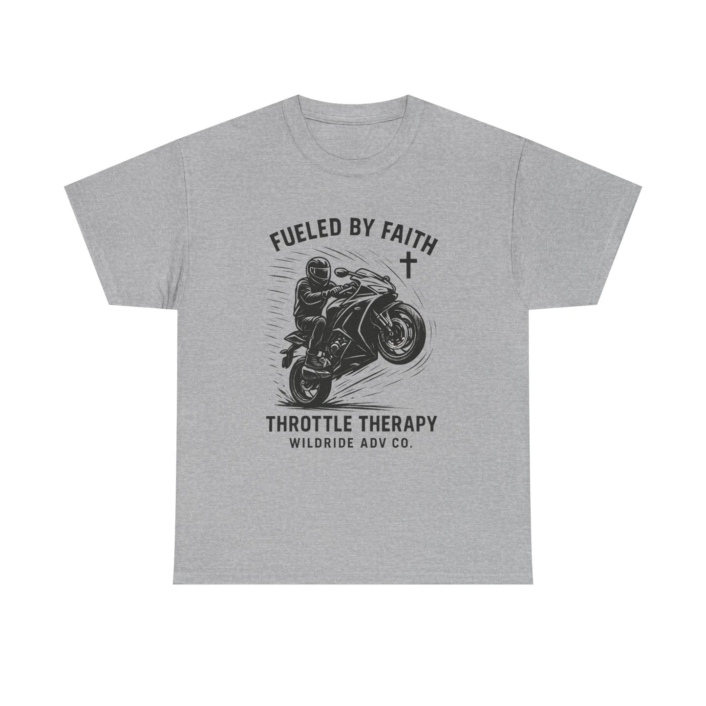 Motorcycle Faith Tee, Throttle Therapy Shirt, Sport Bike Shirt