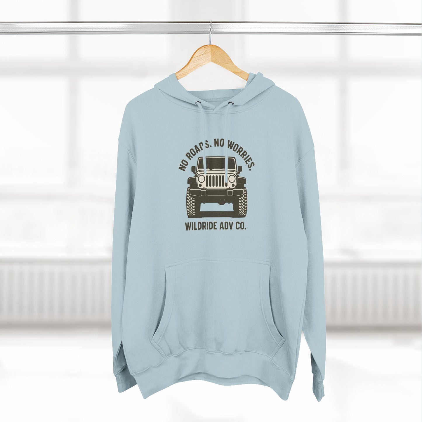 Adventure Fleece Hoodie - No Roads, No Worries