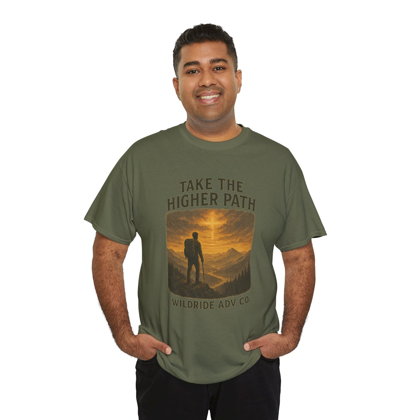 Adventure-Inspired Tee - Explore the Higher Path Faith Based