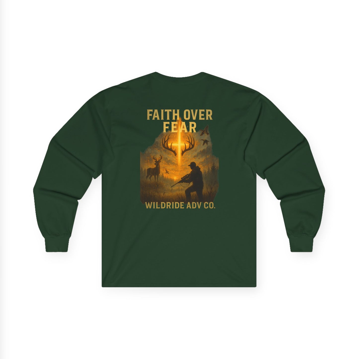 Faith Over Fear - Hunting Graphic Long Sleeve Tee