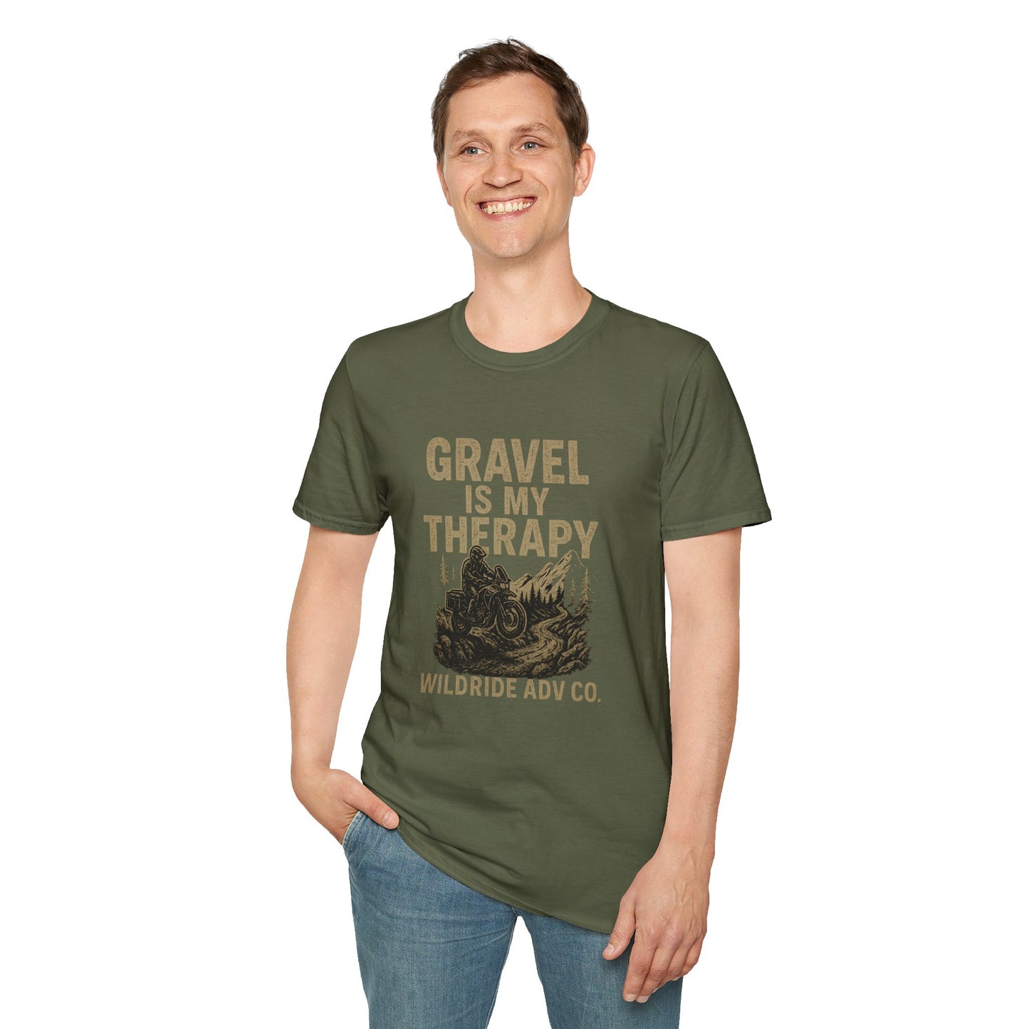 Gravel Is My Therapy Softstyle T-Shirt.