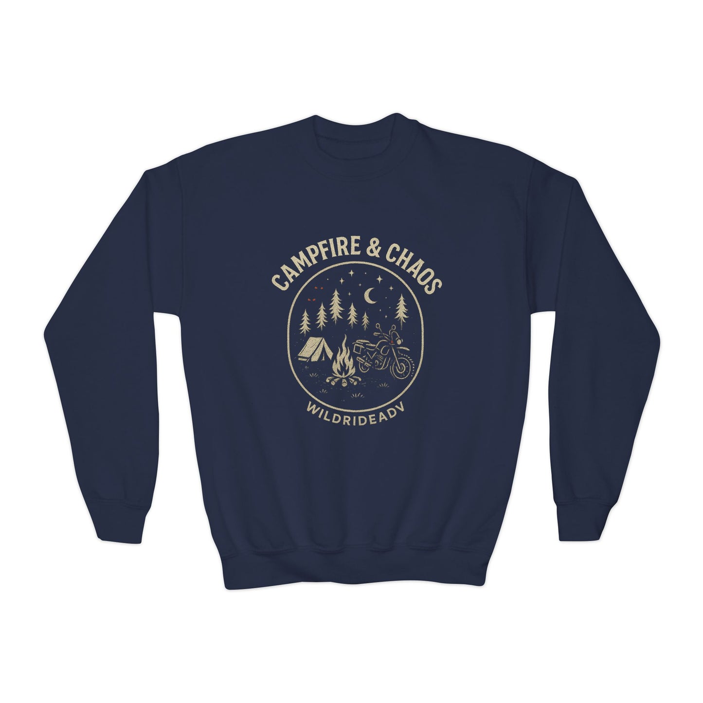 Campfire & Chaos Youth Crewneck Sweatshirt