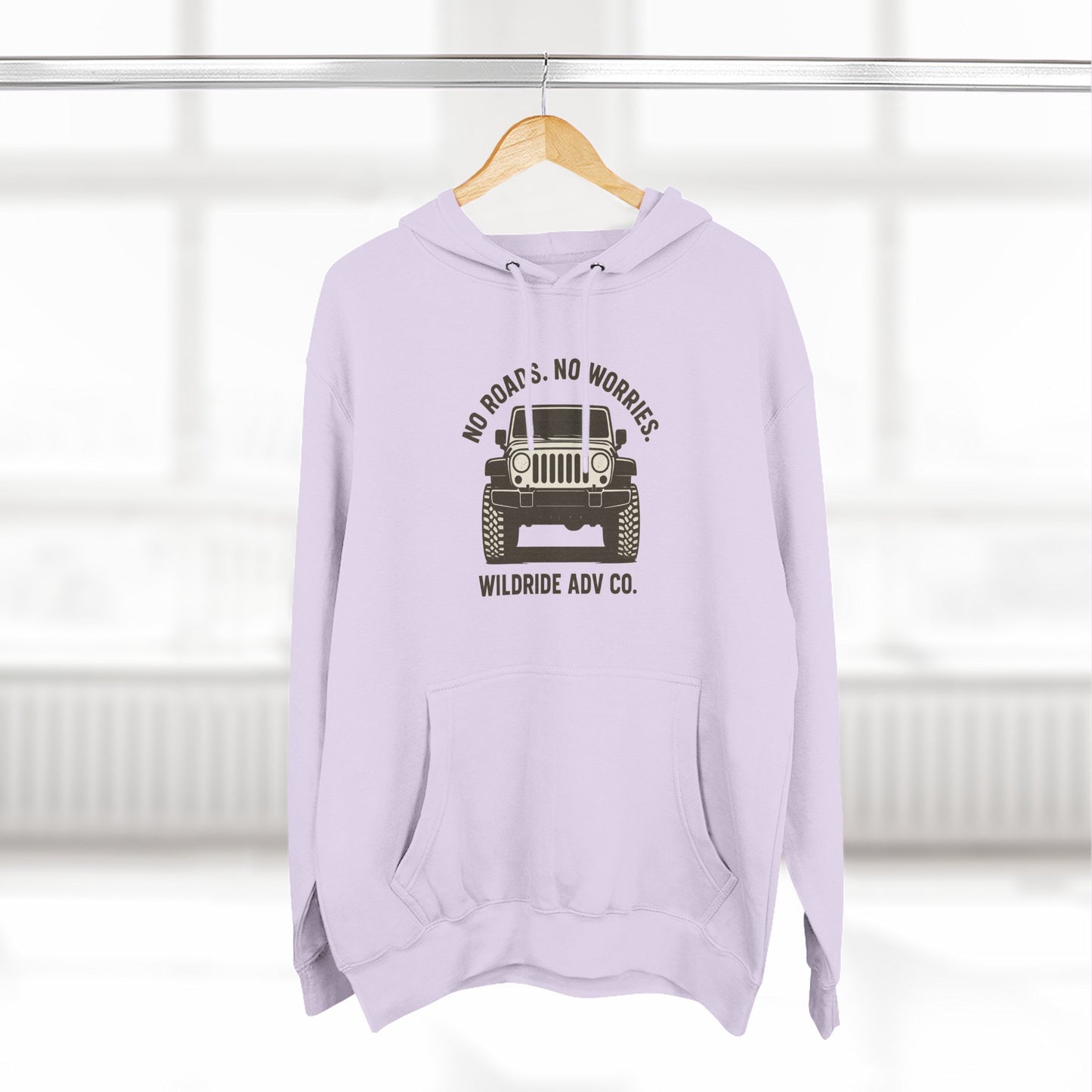 Adventure Fleece Hoodie - No Roads, No Worries