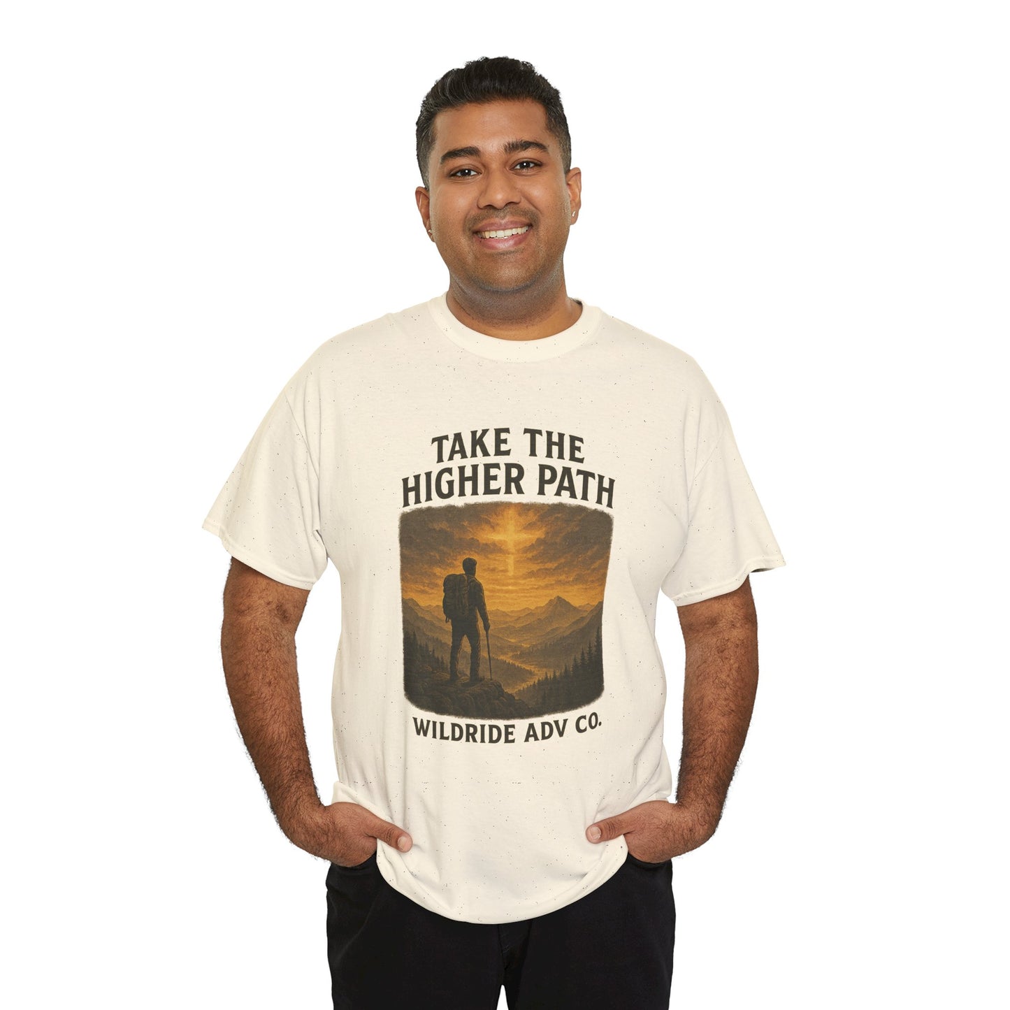 Adventure-Inspired Tee - Explore the Higher Path Faith Based