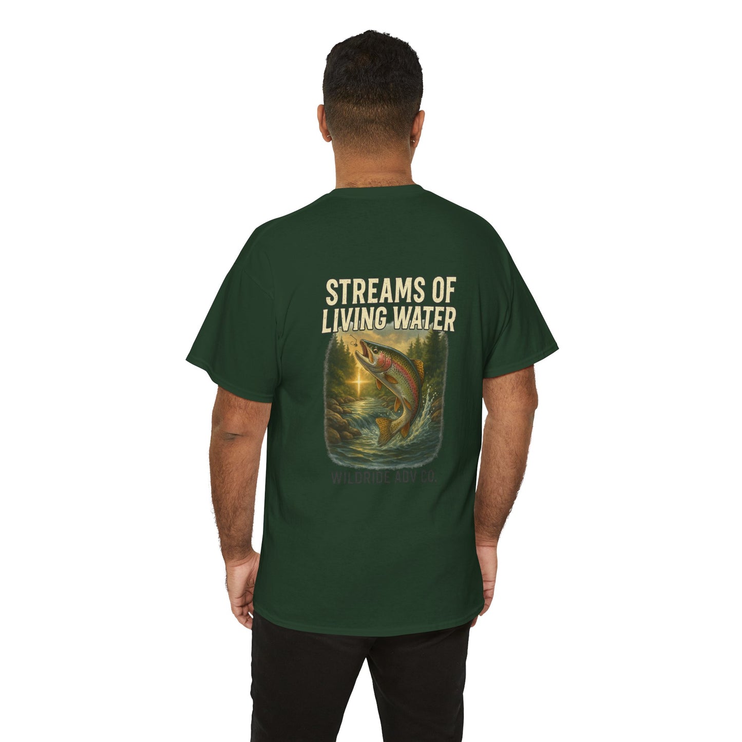 Vintage Outdoor Fishing Tee - Streams of Living Water