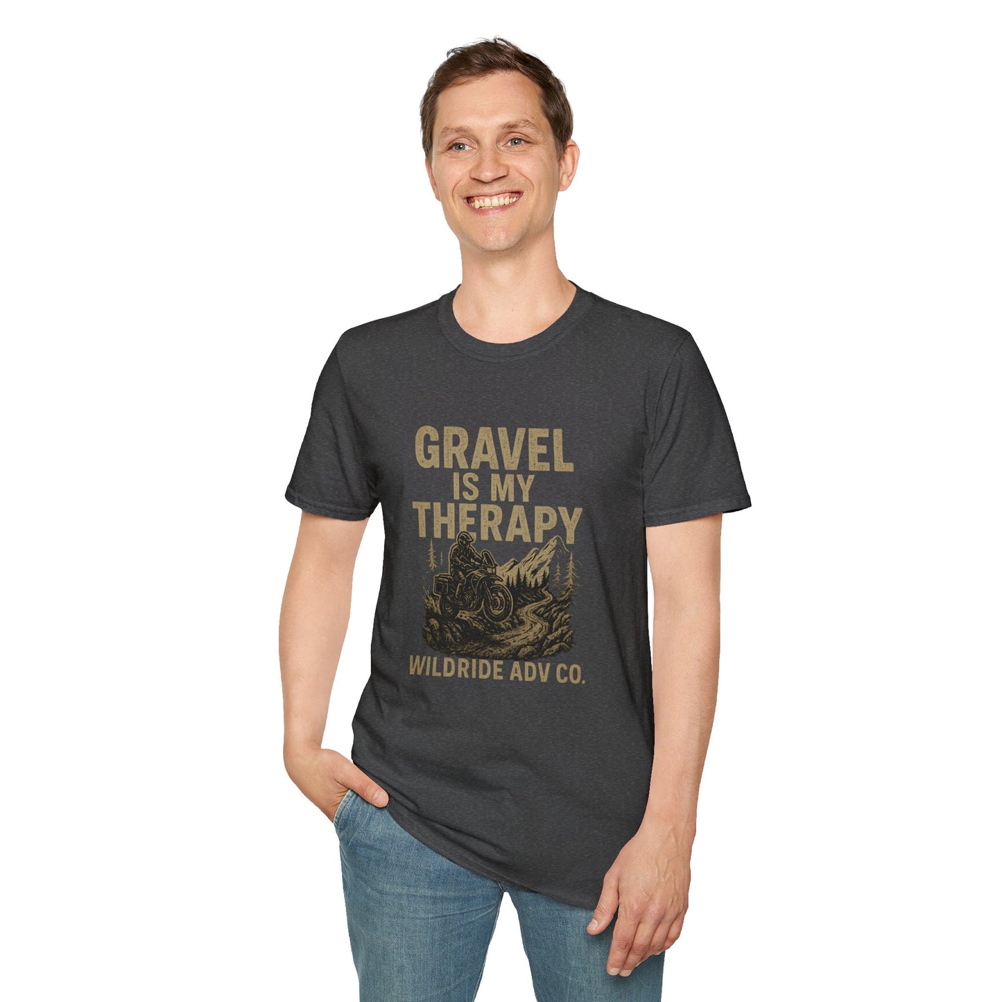 Gravel Is My Therapy Softstyle T-Shirt.