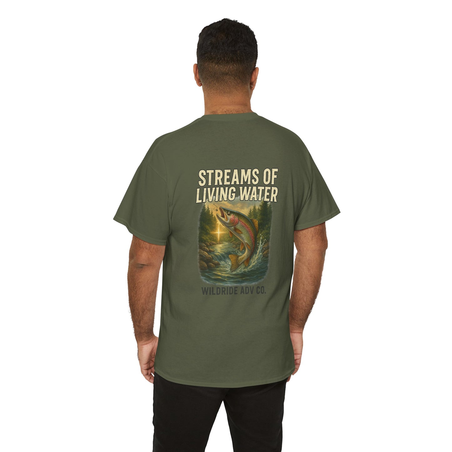 Vintage Outdoor Fishing Tee - Streams of Living Water