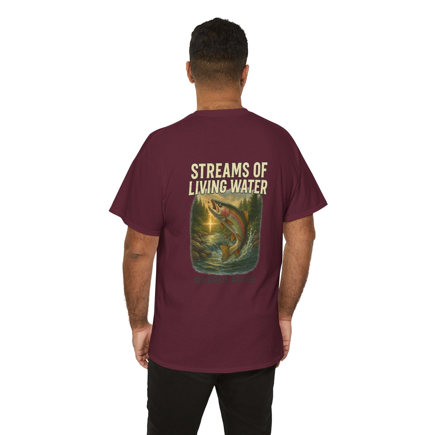Vintage Outdoor Fishing Tee - Streams of Living Water