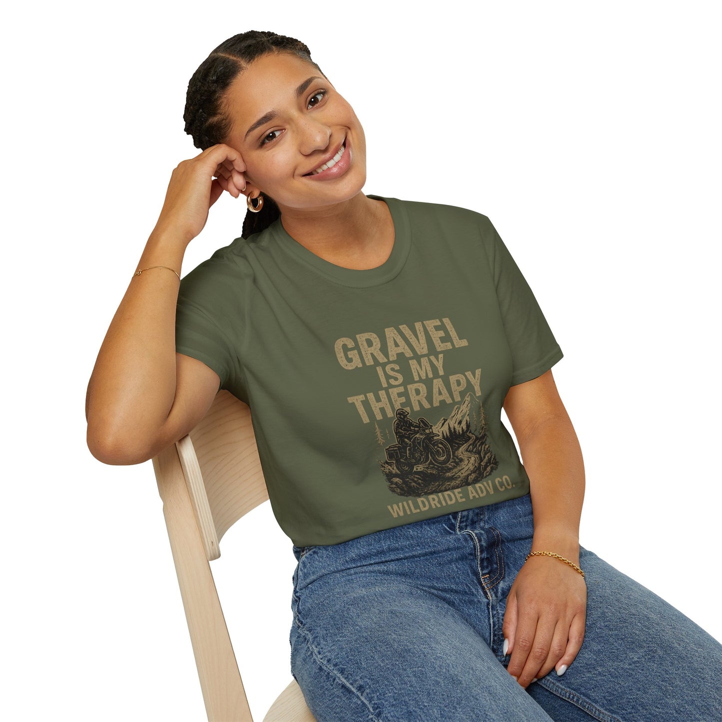 Gravel Is My Therapy Softstyle T-Shirt.