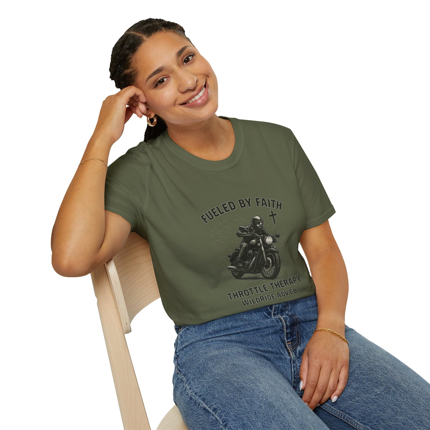 Fueled By Faith Tee, Cruiser Motorcycle