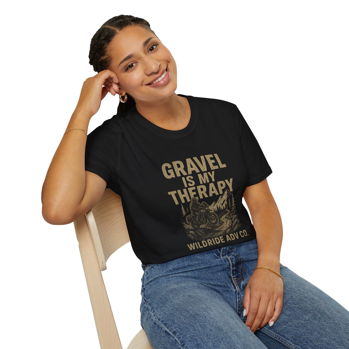 Gravel Is My Therapy Softstyle T-Shirt.