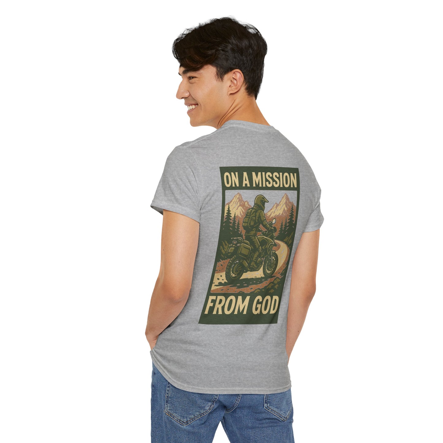 On A Mission From GOD- Faith Inspired Tee