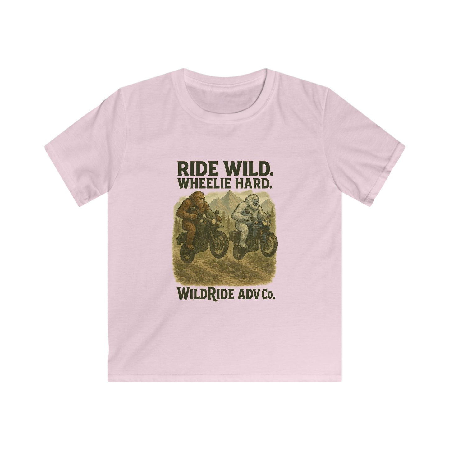 Kids Motorcycle Adventure Tee - 'Ride Wild, Wheelie Hard'