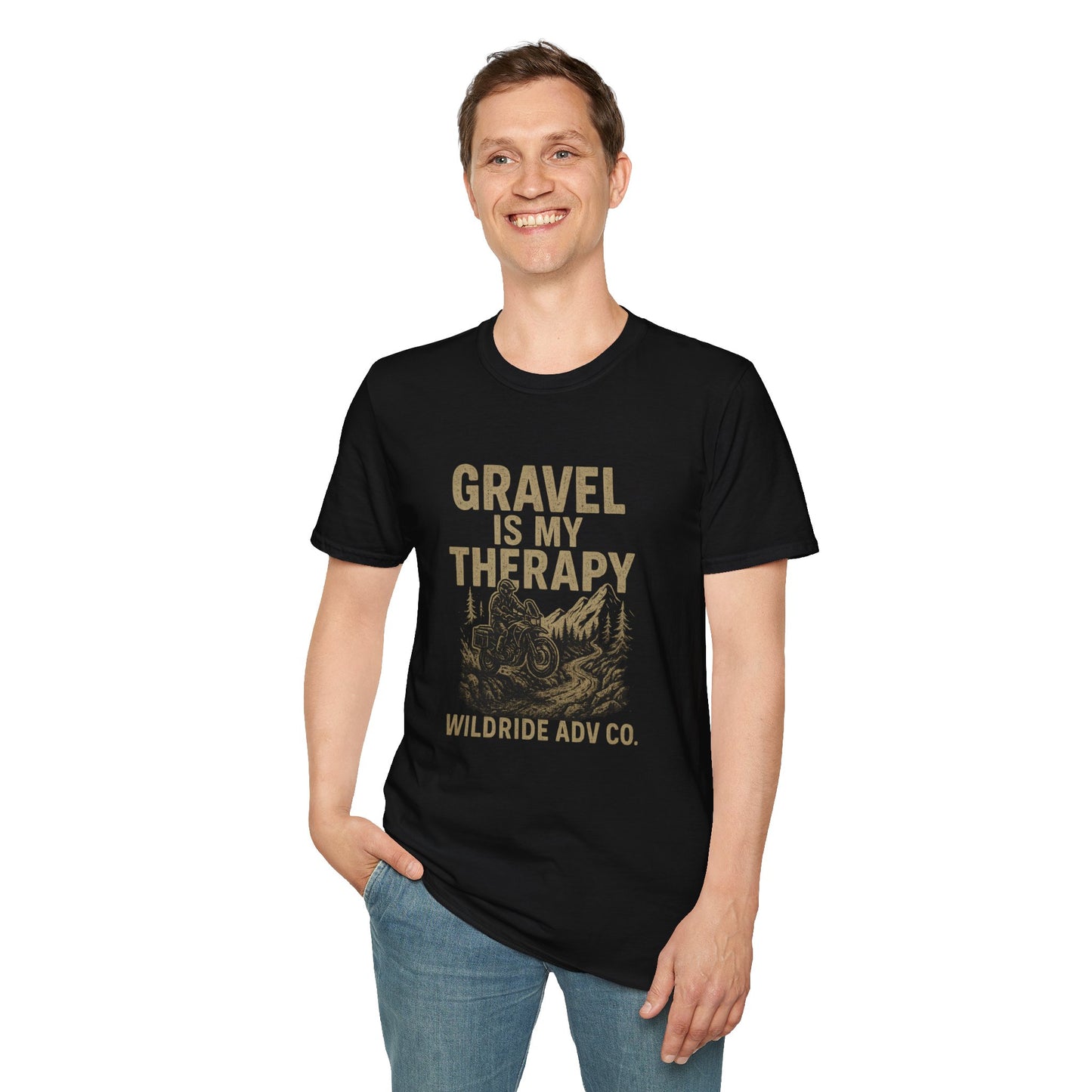 Gravel Is My Therapy Softstyle T-Shirt.