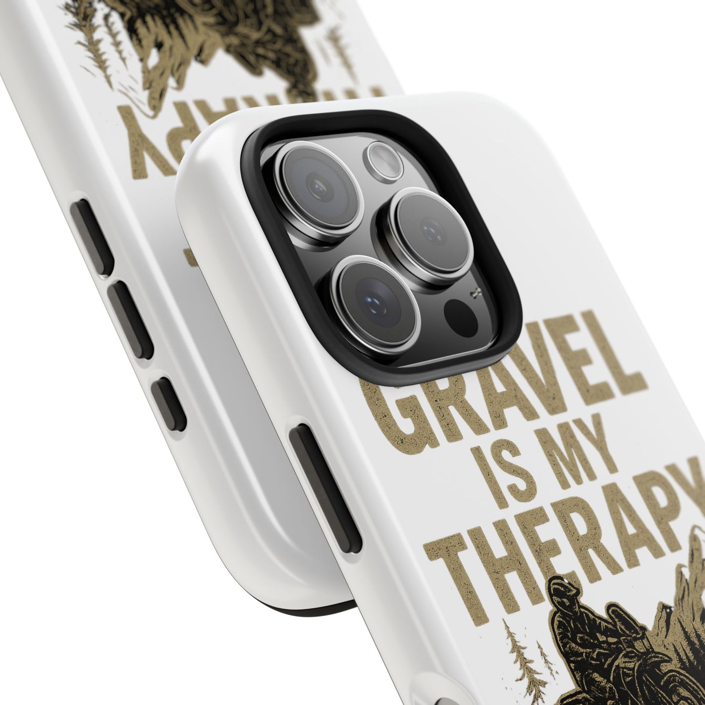 Gravel Therapy Phone Case, Tough Motorcycle Phone Cover, Adventure Gift, Off-Road Enthusiast Accessory, Stylish Biker Case