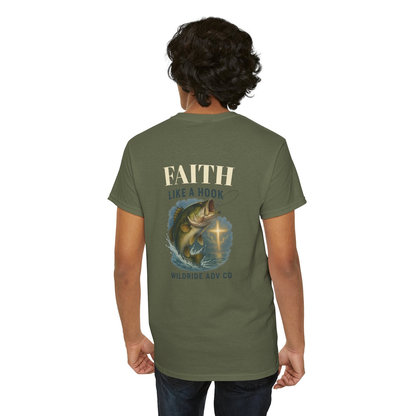 Faith Like a Hook - Bass Fishing Tee,