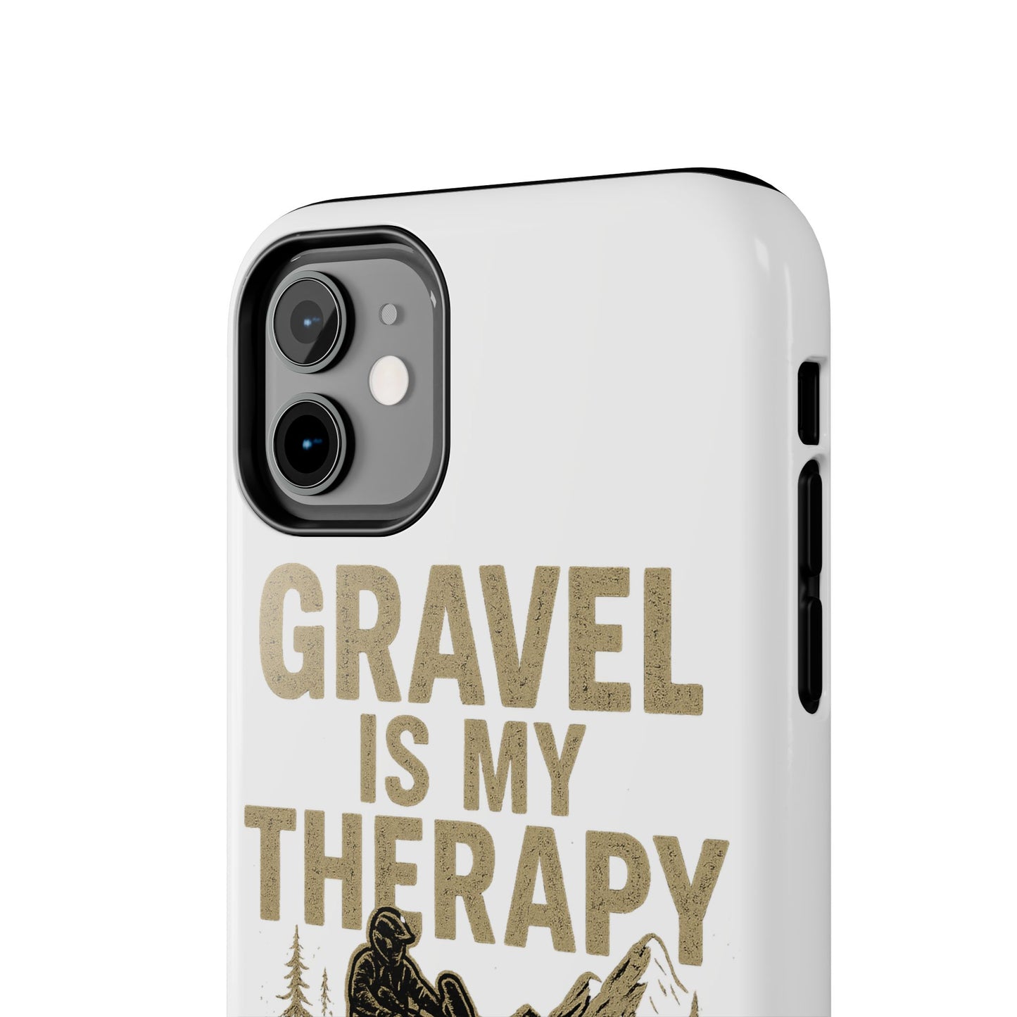Gravel Therapy Phone Case, Tough Motorcycle Phone Cover, Adventure Gift, Off-Road Enthusiast Accessory, Stylish Biker Case