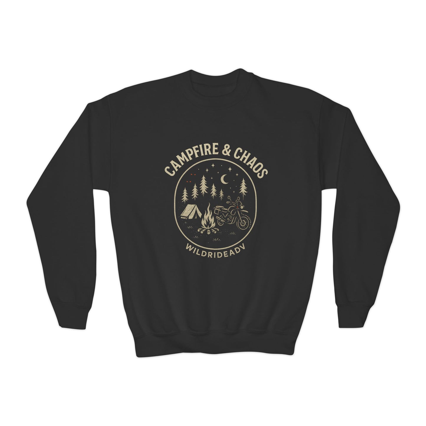 Campfire & Chaos Youth Crewneck Sweatshirt