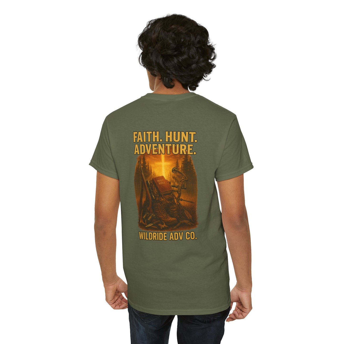Faith. Hunt. Adventure. Inspirational Tee