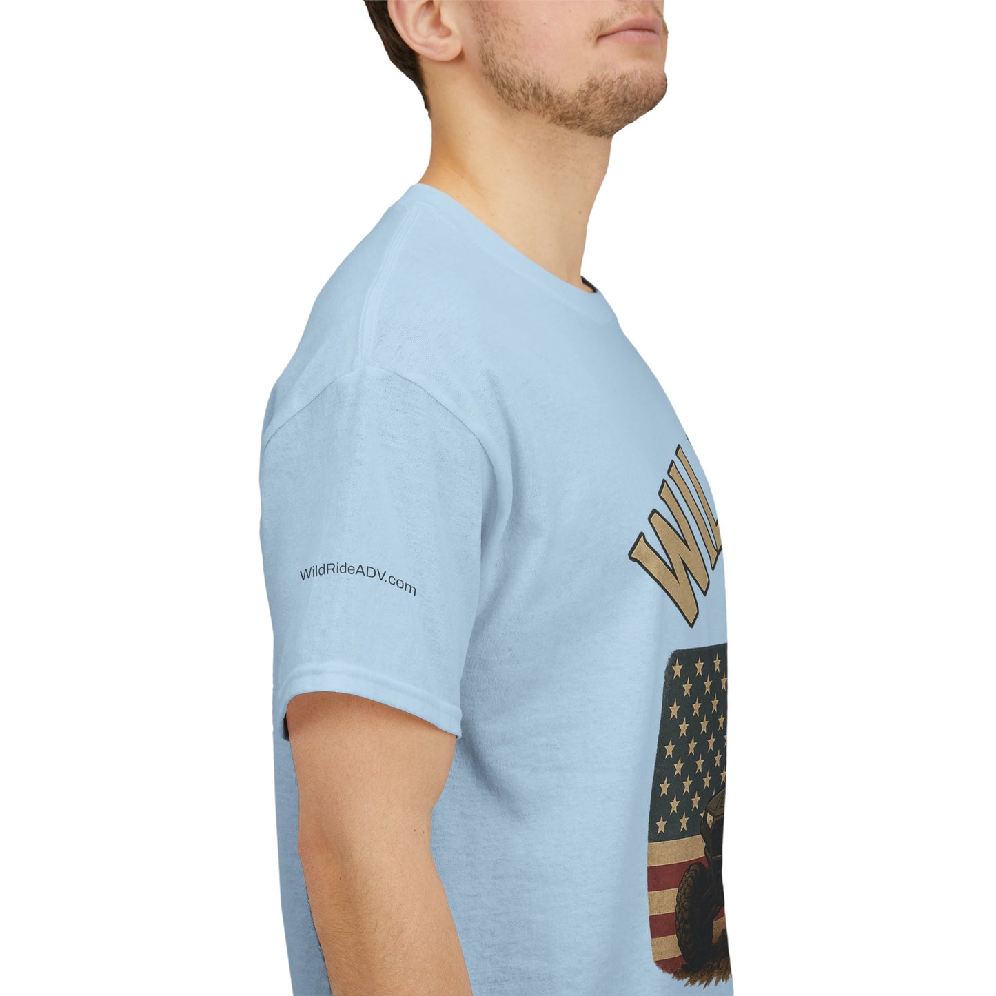 WildRide's Signature Off-Road Design, Patriotic Graphic Tee