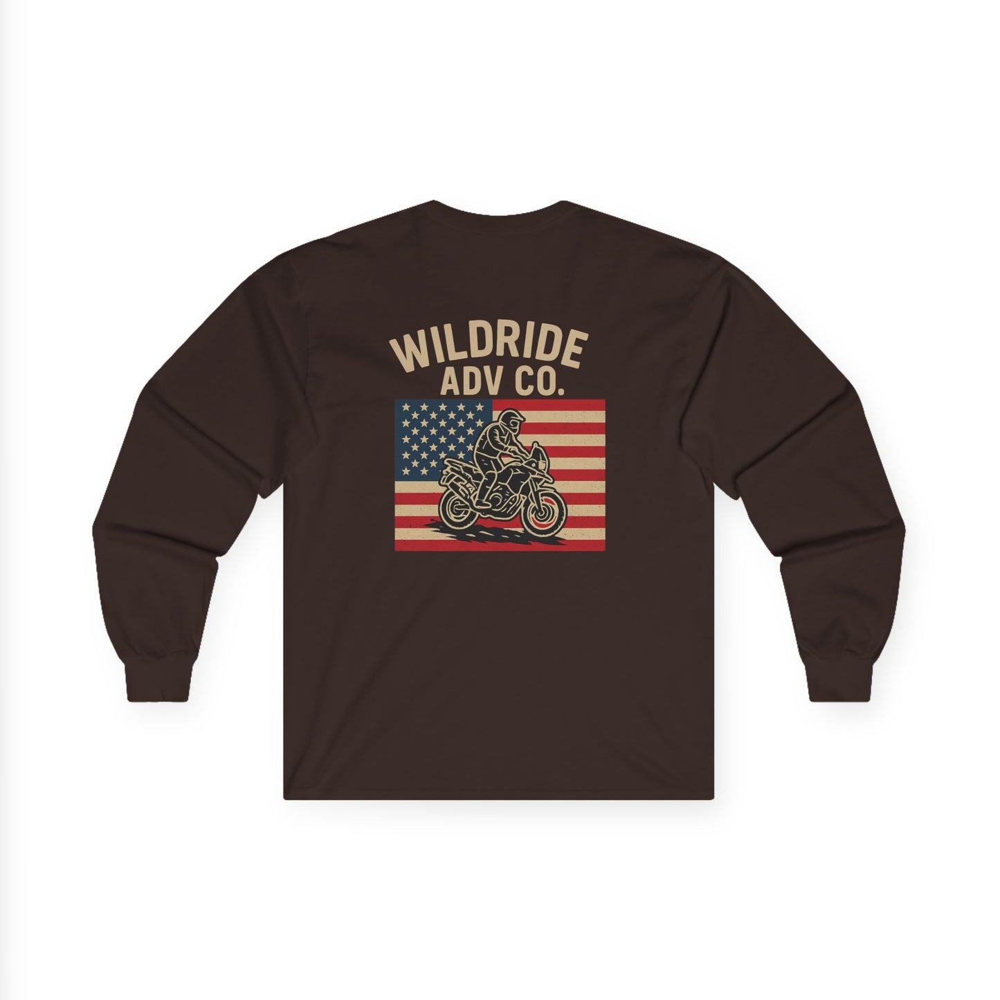 Wildride Adventure Co Patriotic Long Sleeve Tee