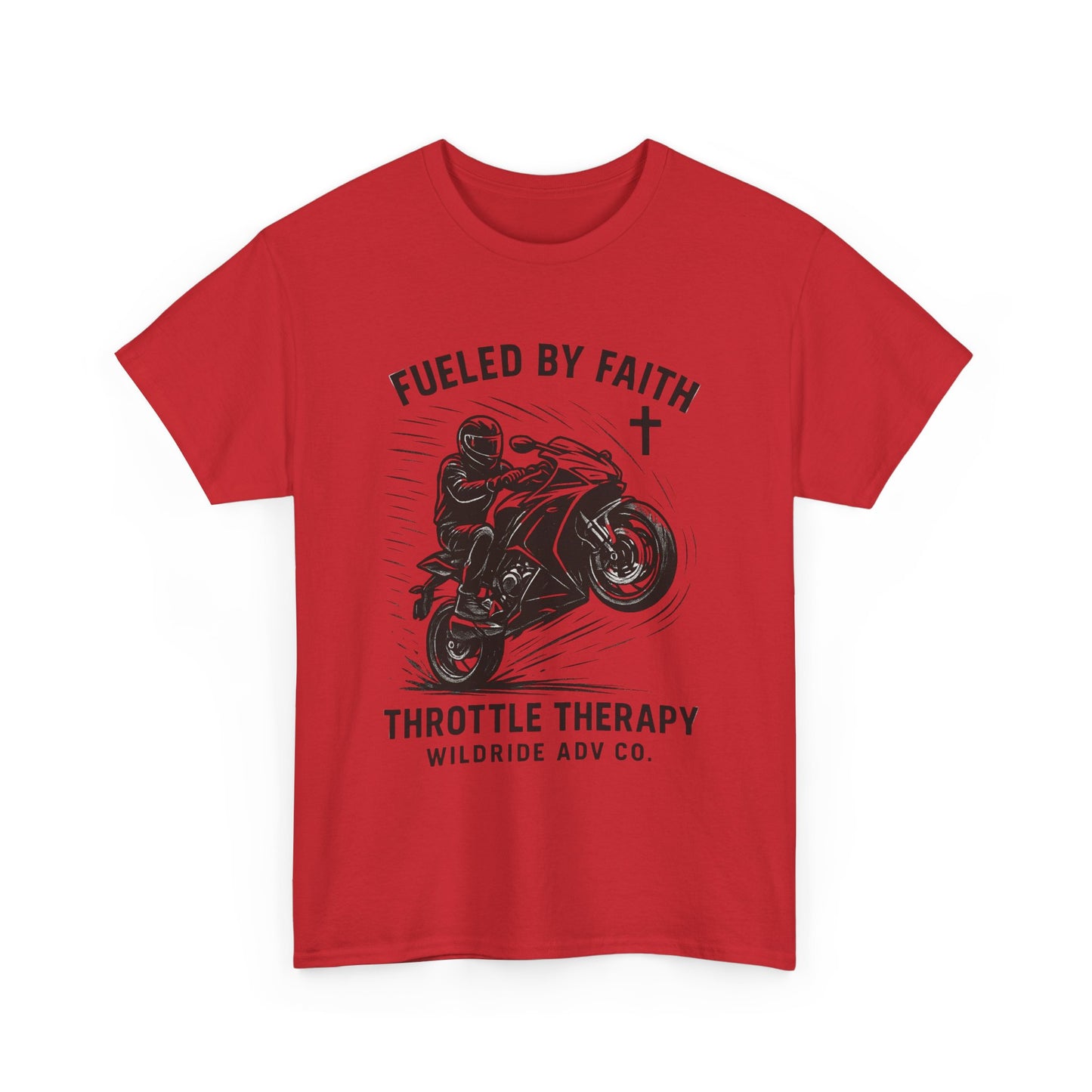 Motorcycle Faith Tee, Throttle Therapy Shirt, Sport Bike Shirt