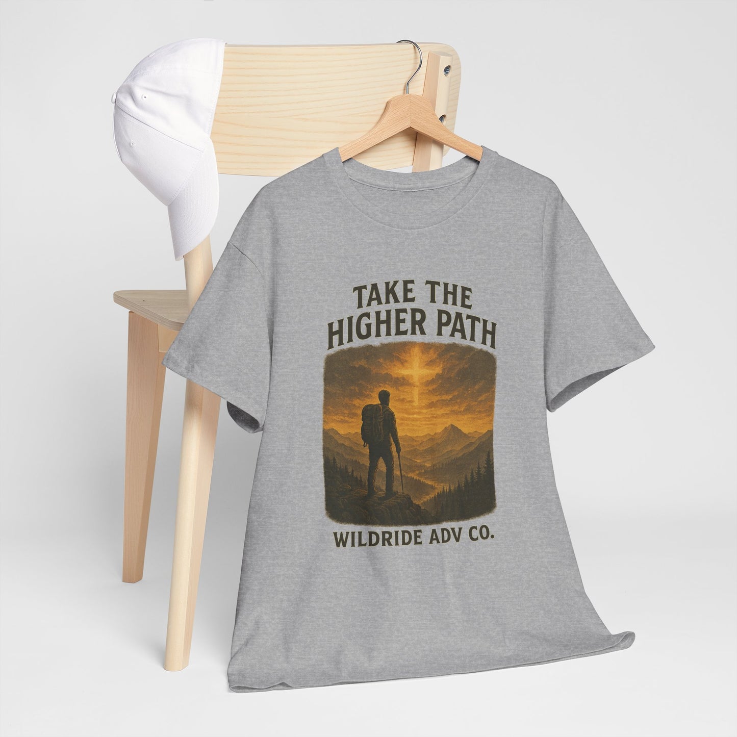 Adventure-Inspired Tee - Explore the Higher Path Faith Based