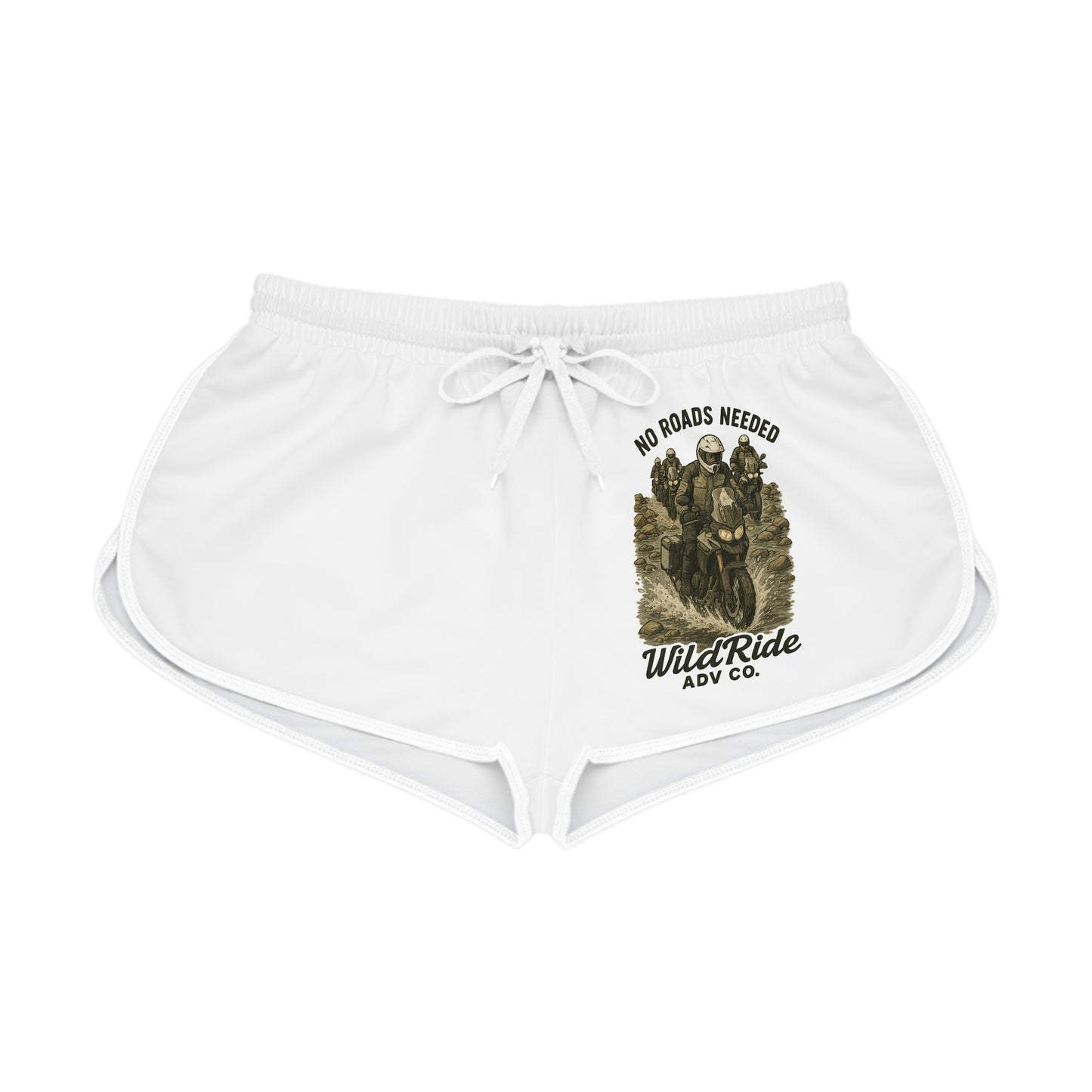 Wild Ride Women's Relaxed Shorts - No Roads Needed, Casual Summer Lounge Wear, Beach Shorts, Activewear, Festival Outfits