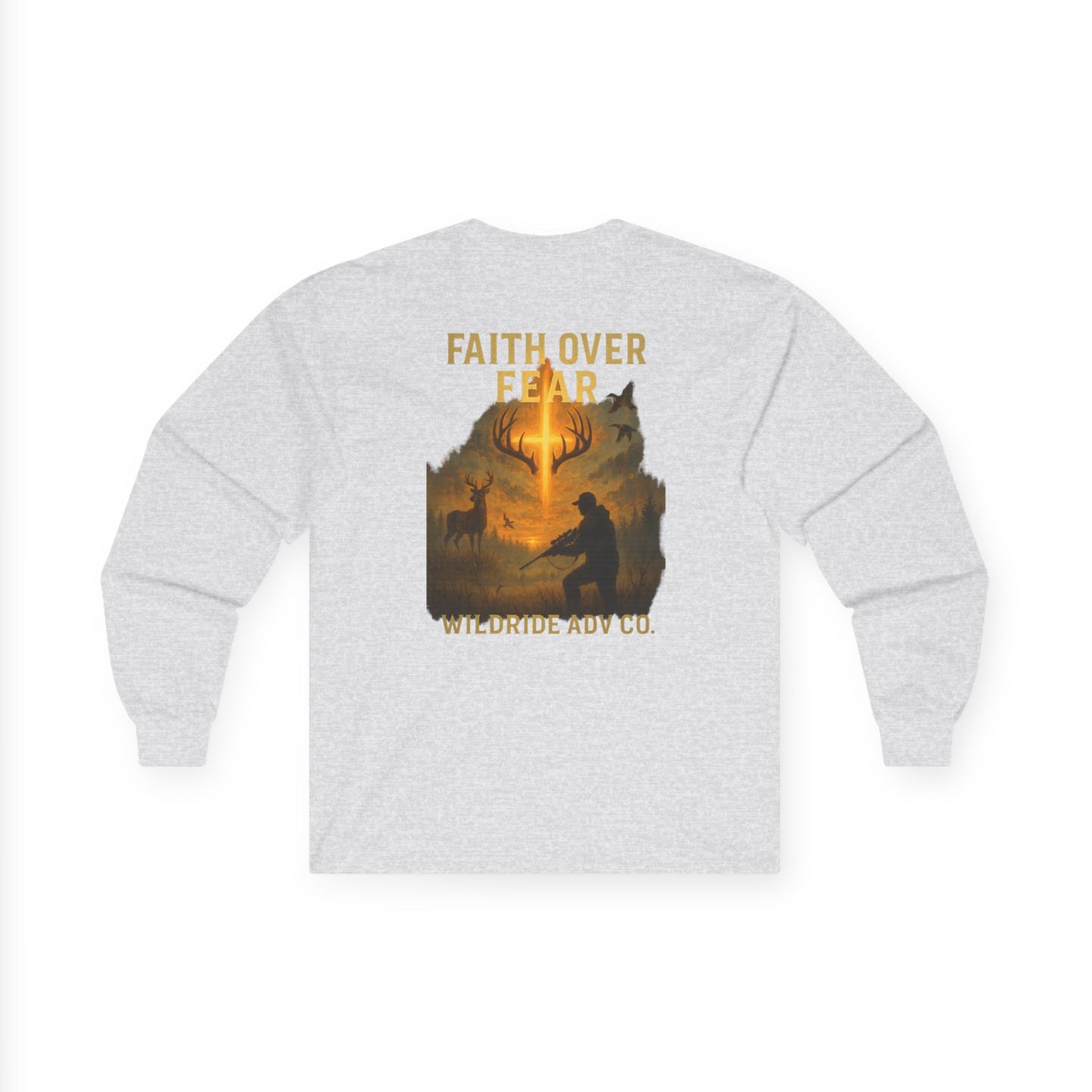 Faith Over Fear - Hunting Graphic Long Sleeve Tee