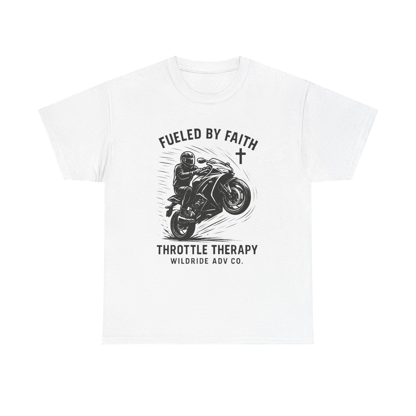 Motorcycle Faith Tee, Throttle Therapy Shirt, Sport Bike Shirt