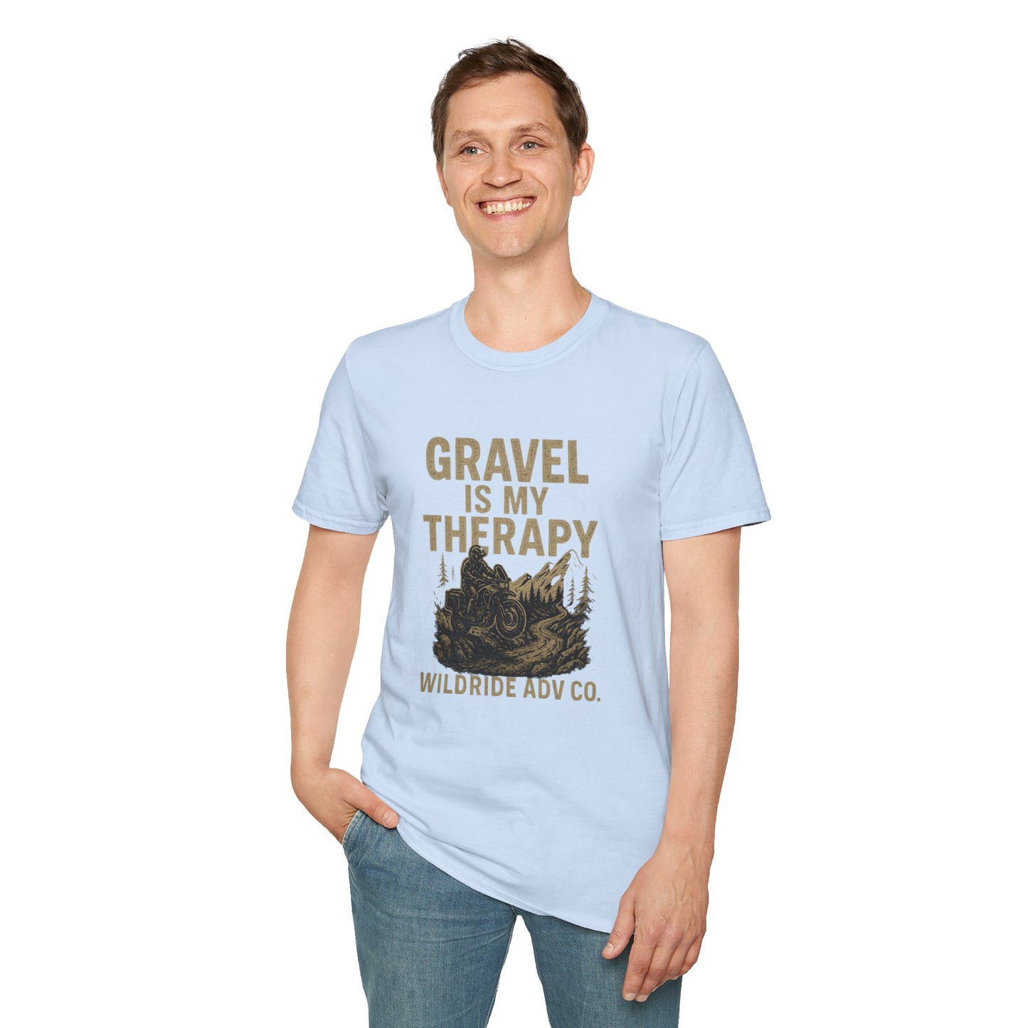 Gravel Is My Therapy Softstyle T-Shirt.