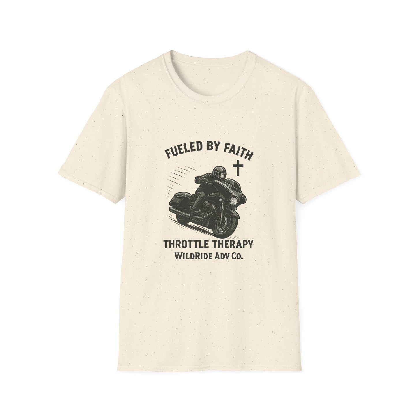 Fueled By Faith,Throttle Therapy Shirt Softstyle Tee, Bagger Edition