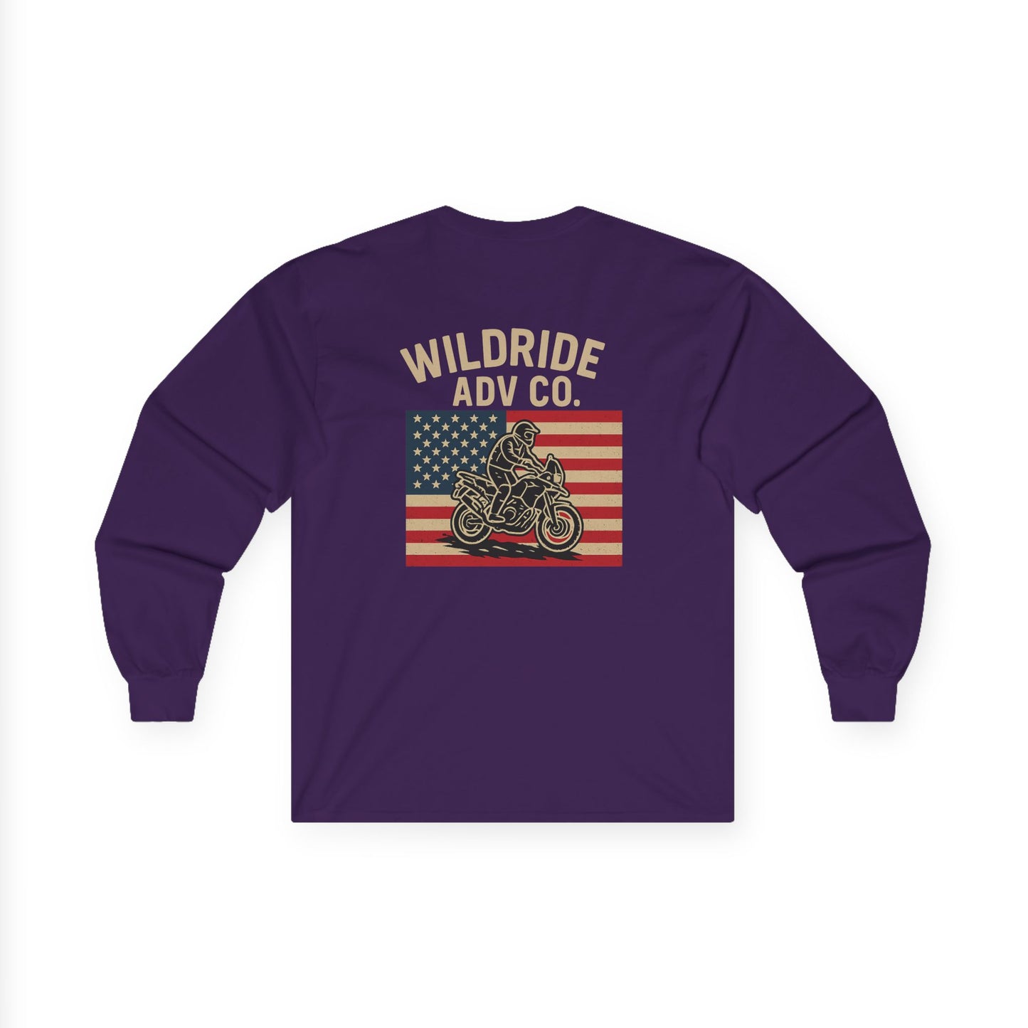 Wildride Adventure Co Patriotic Long Sleeve Tee