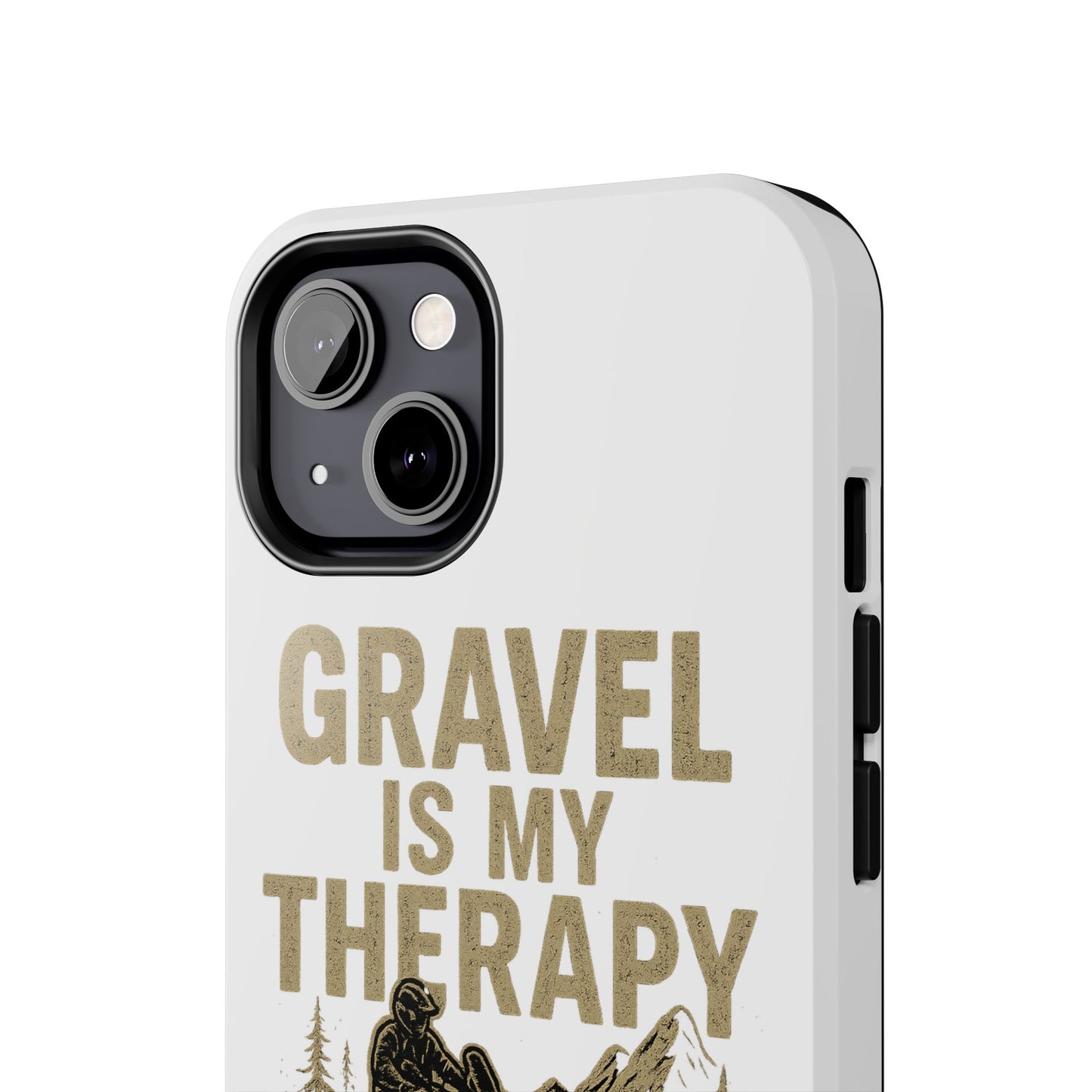 Gravel Therapy Phone Case, Tough Motorcycle Phone Cover, Adventure Gift, Off-Road Enthusiast Accessory, Stylish Biker Case