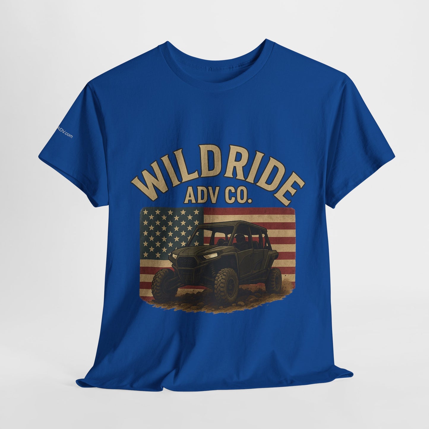 WildRide's Signature Off-Road Design, Patriotic Graphic Tee