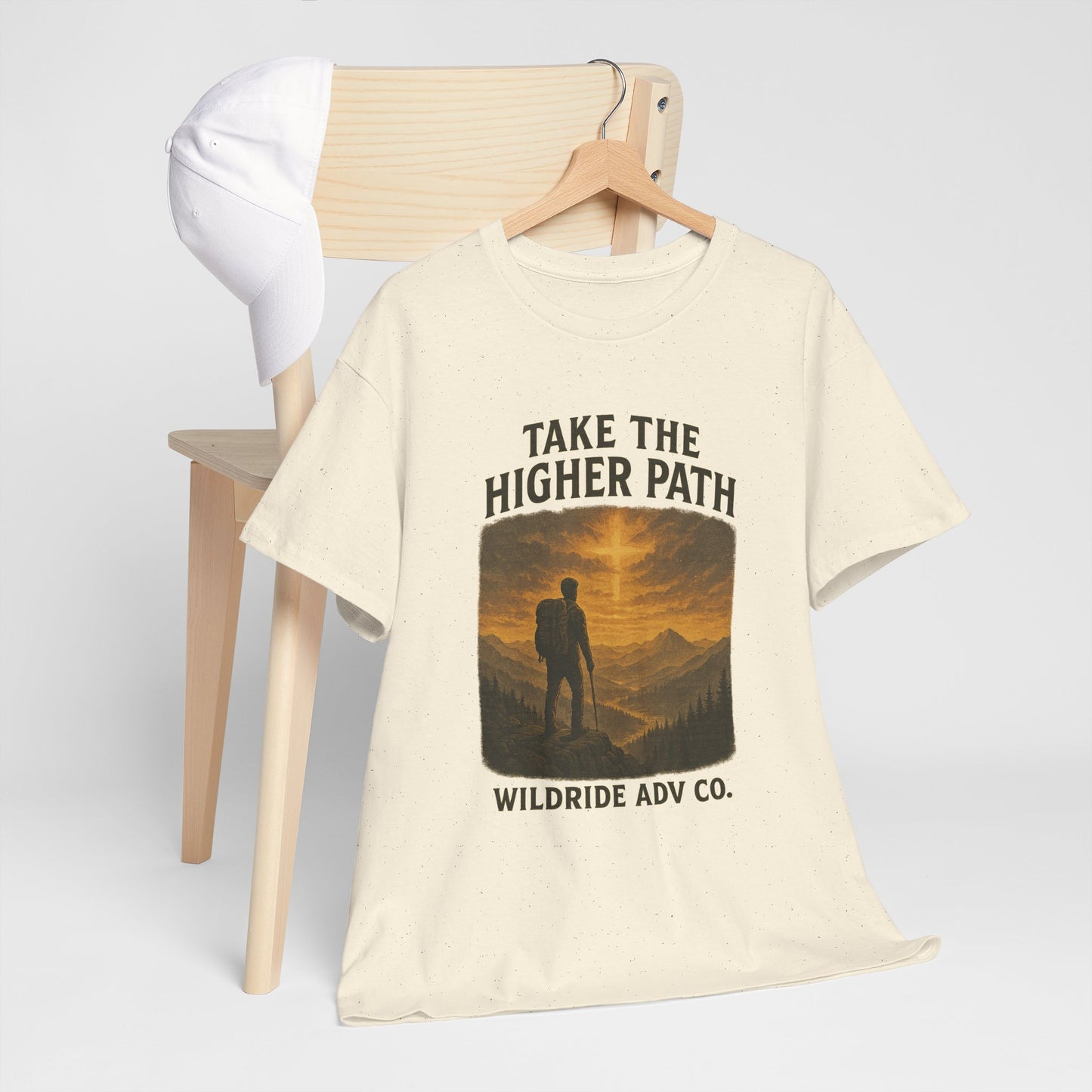 Adventure-Inspired Tee - Explore the Higher Path Faith Based