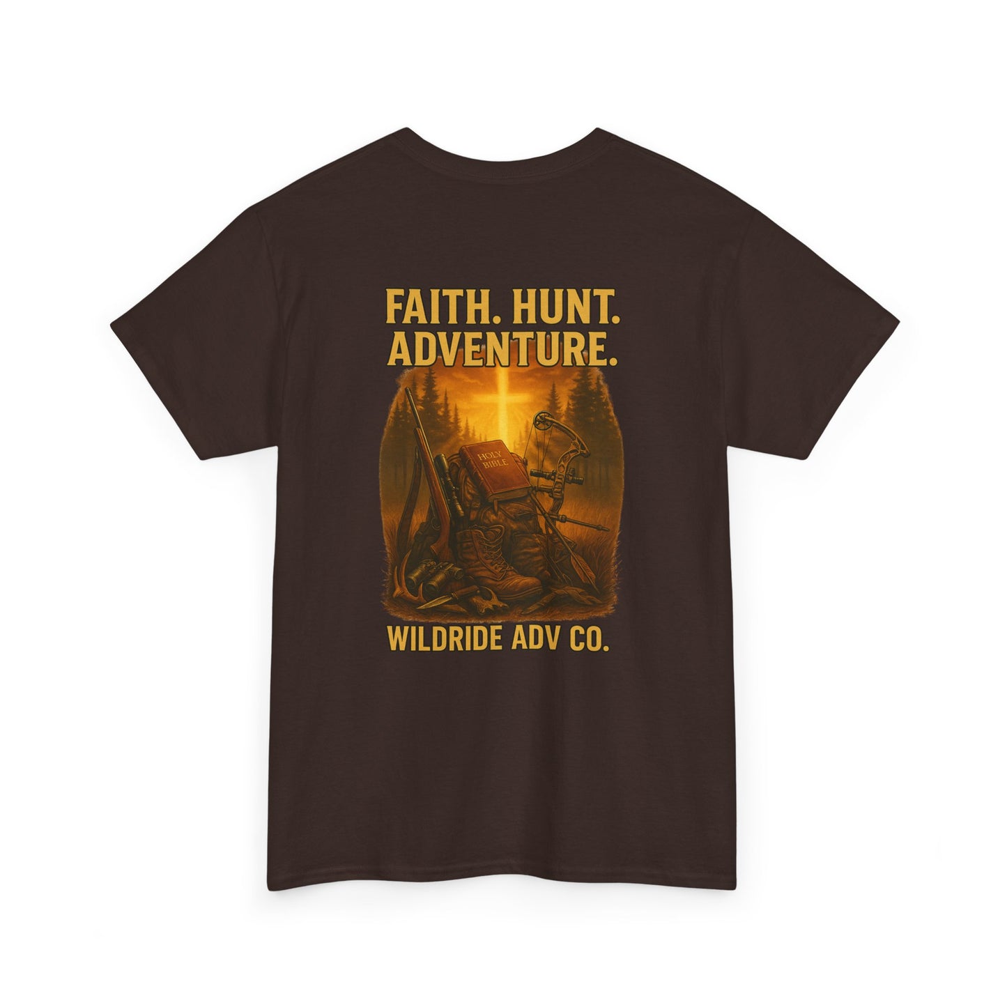 Faith. Hunt. Adventure. Inspirational Tee