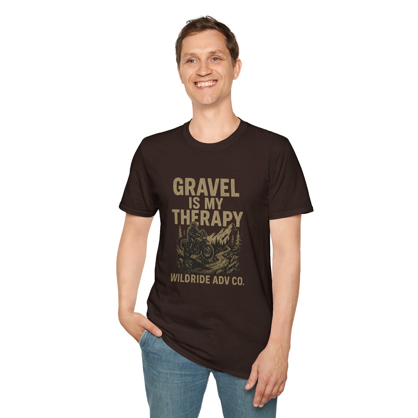 Gravel Is My Therapy Softstyle T-Shirt.