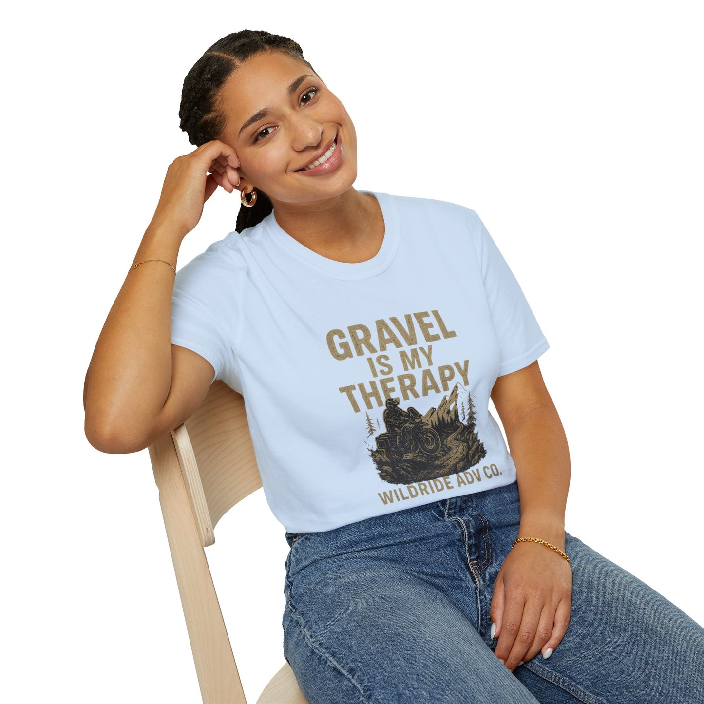 Gravel Is My Therapy Softstyle T-Shirt.