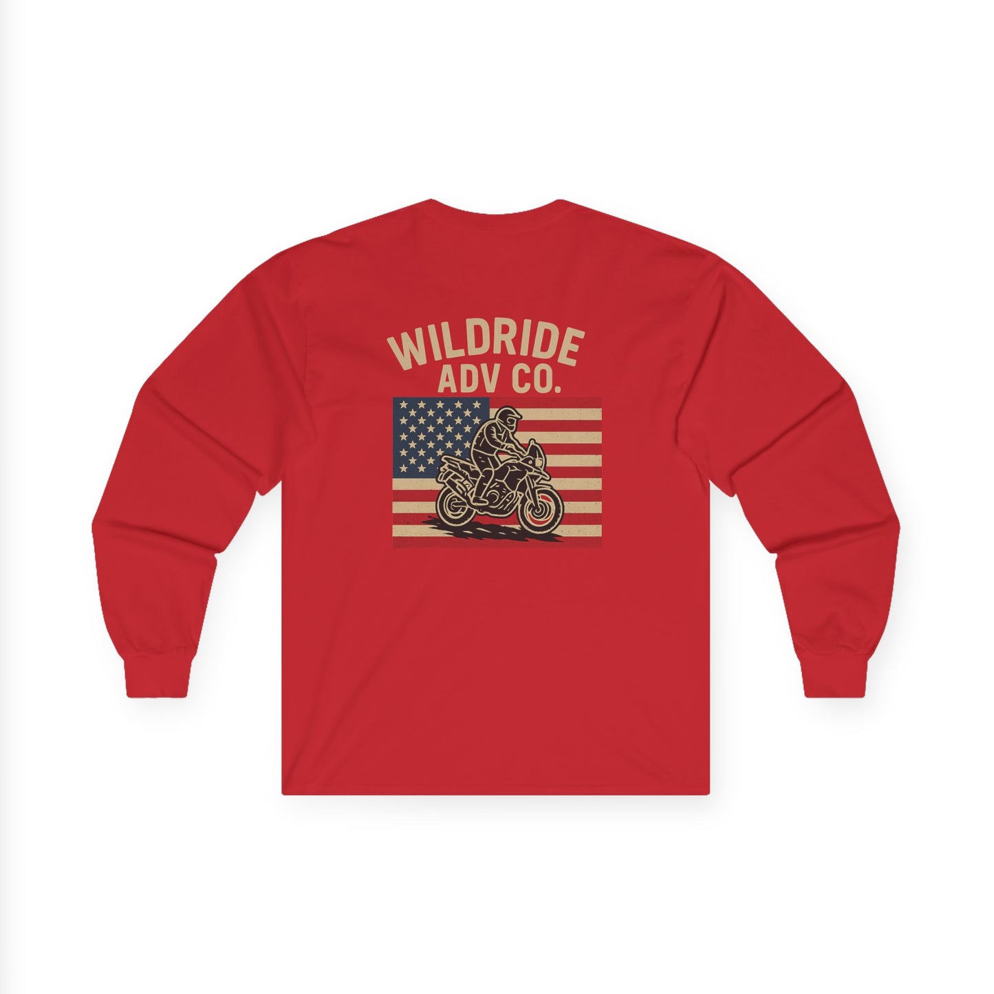 Wildride Adventure Co Patriotic Long Sleeve Tee