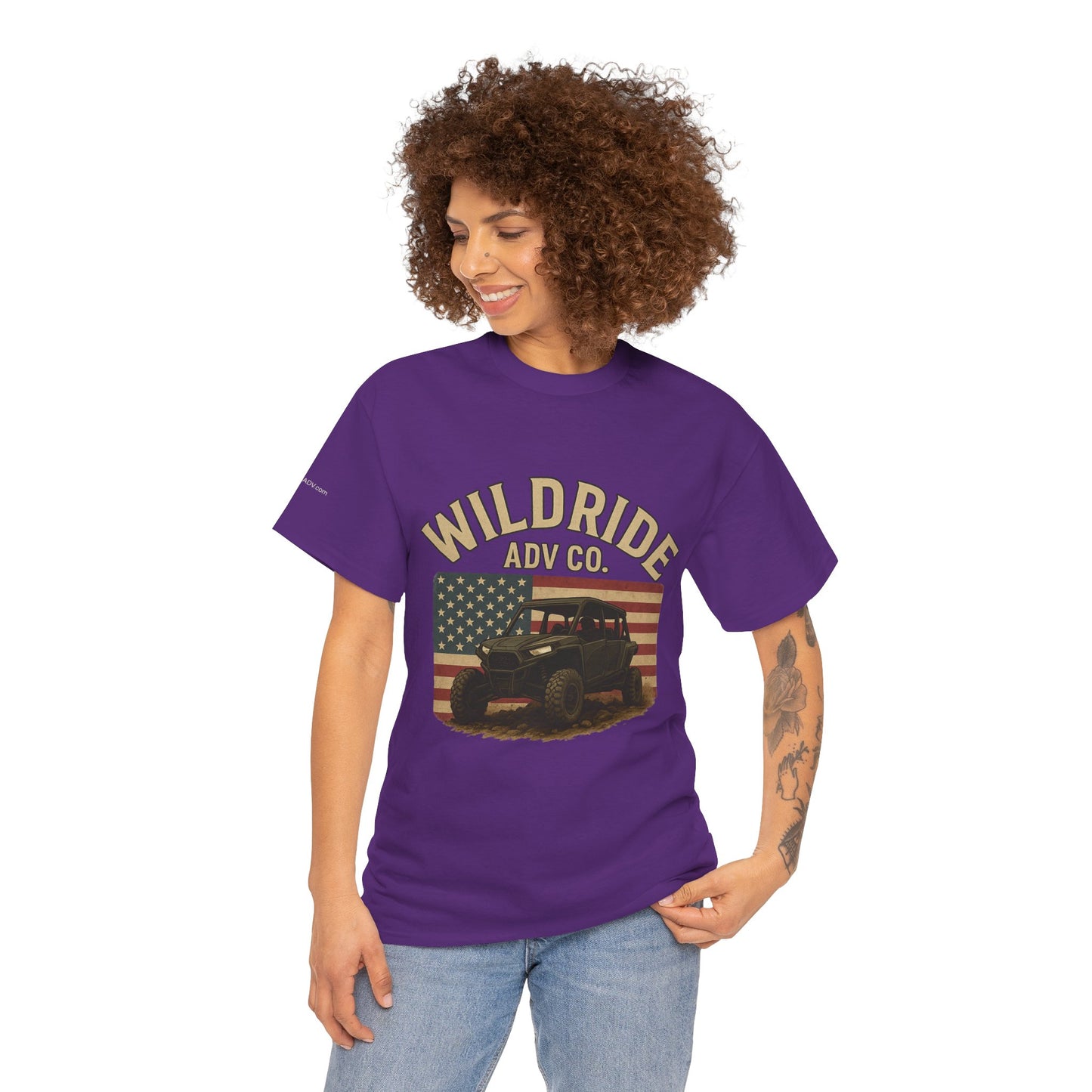 WildRide's Signature Off-Road Design, Patriotic Graphic Tee