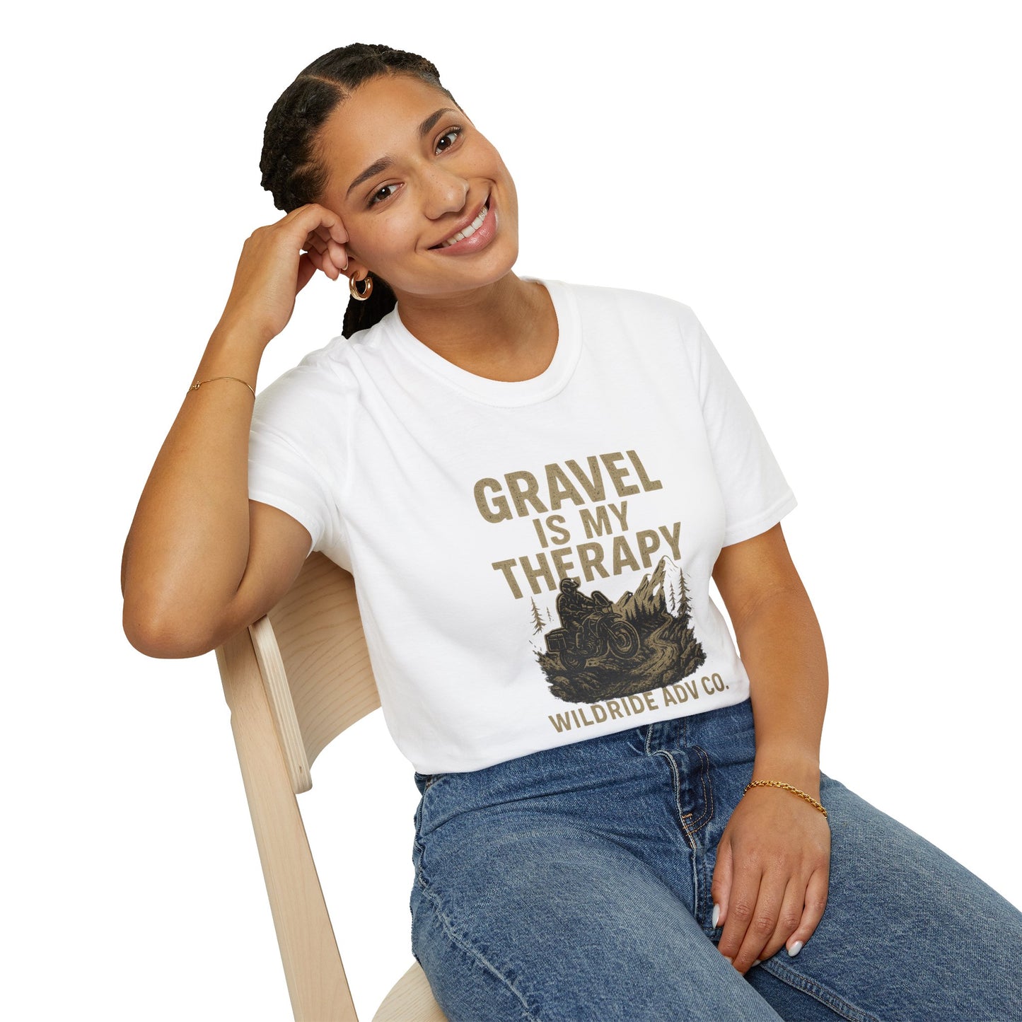 Gravel Is My Therapy Softstyle T-Shirt.