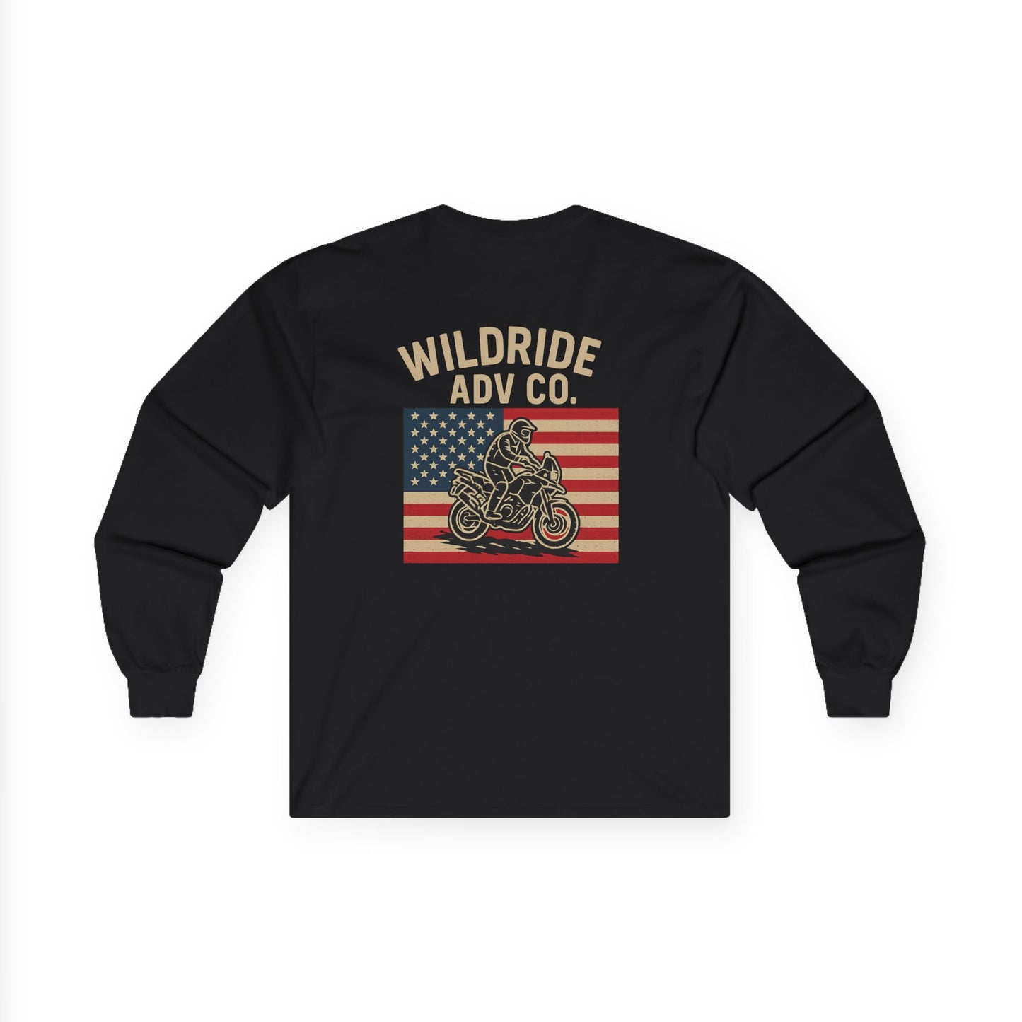 Wildride Adventure Co Patriotic Long Sleeve Tee