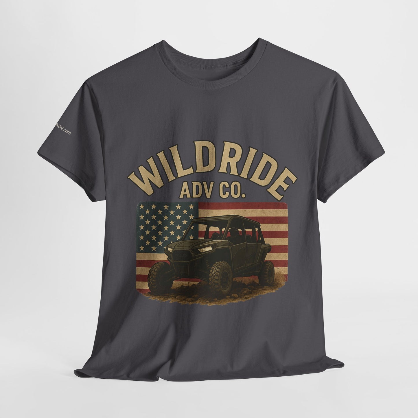 WildRide's Signature Off-Road Design, Patriotic Graphic Tee
