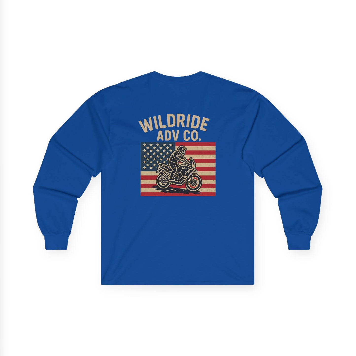 Wildride Adventure Co Patriotic Long Sleeve Tee